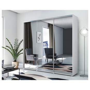 Šatní skříň LAYS 11 bílá, šířka 250 cm 1