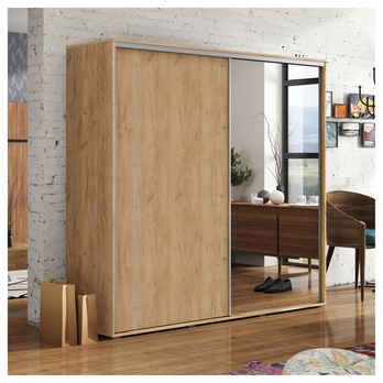 Šatní skříň  LAYS 6 dub craft, šířka 200 cm, výška 245 cm 1