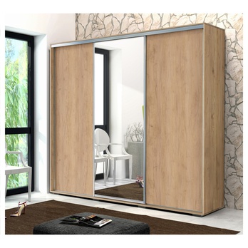 Šatní skříň LAYS 9 dub craft, šířka 278 cm 1