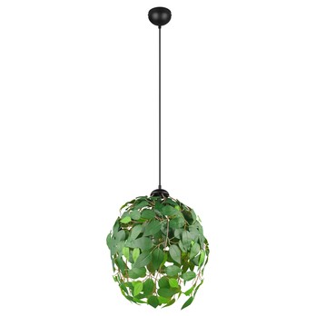 Závěsné svítidlo LEAVY zelená/černá, šířka 38 cm 2