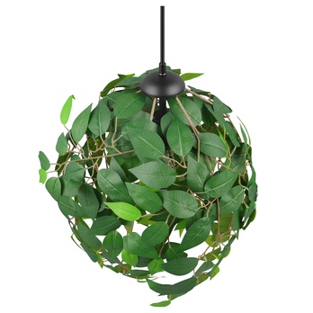 Závěsné svítidlo LEAVY zelená/černá, šířka 38 cm 3