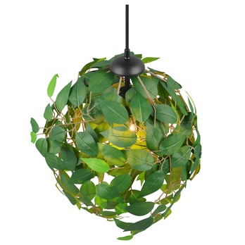 Závěsné svítidlo LEAVY zelená/černá, šířka 38 cm 4