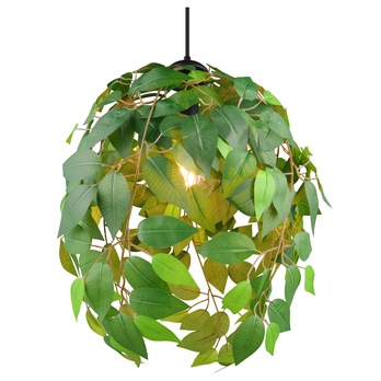 Závěsné svítidlo LEAVY zelená/černá, šířka 38 cm 6