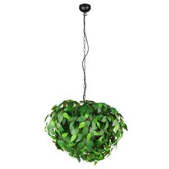 Závěsné svítidlo LEAVY zelená/černá, výška 150 cm 1
