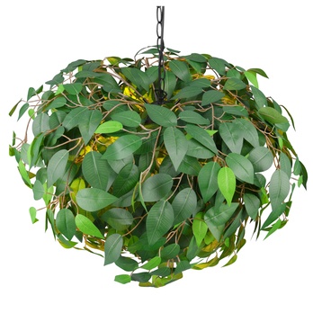 Závěsné svítidlo LEAVY zelená/černá, výška 150 cm 3