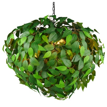 Závěsné svítidlo LEAVY zelená/černá, výška 150 cm 5