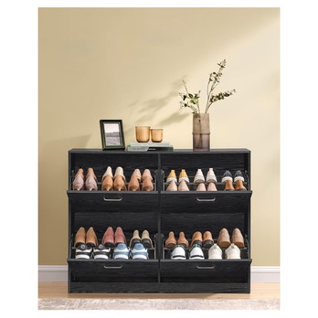 Výklopný botník LECO tmavě hnědá 3