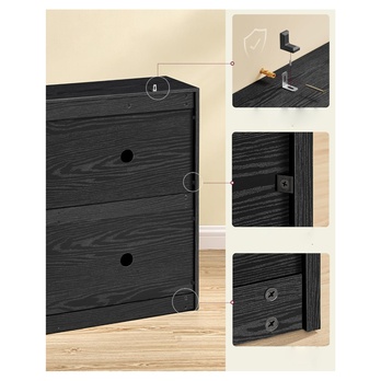 Výklopný botník LECO tmavě hnědá 4