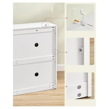 Výklopný botník LECO bílá 3