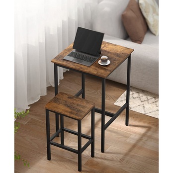 Barový set LEKSA VIII hnědá/černá 4