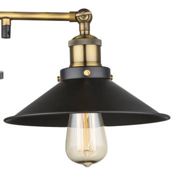 Stolní lampa LENIUS 2 mosaz/černá 2