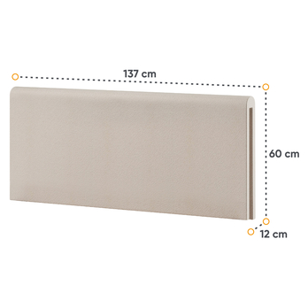 Čelo postele LENNY béžová, šířka 120 cm 5