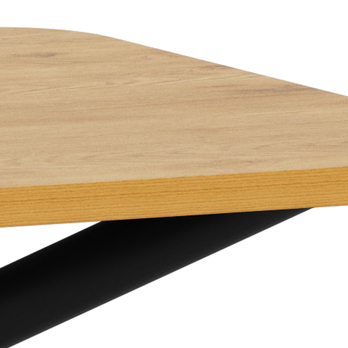 Jídelní stůl LEVANTO přírodní/matná černá 5