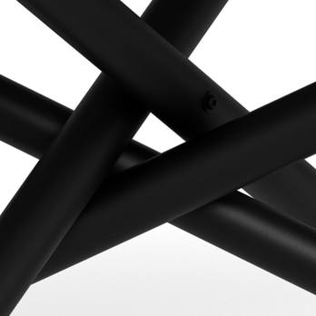 Jídelní stůl LEVANTO přírodní/matná černá 6