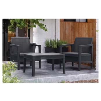 Zahradní sestava LICIA 1 grafitová/šedá 1