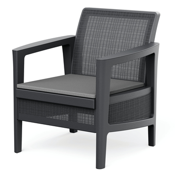 Zahradní sestava LICIA 1 grafitová/šedá 2