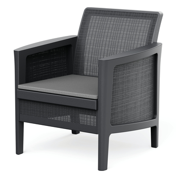 Zahradní sestava LICIA 2 grafitová/šedá 2