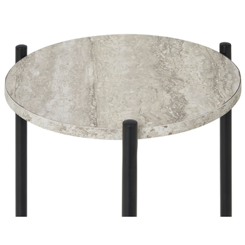 Přístavný stolek LIEVIN černá/běžová 3