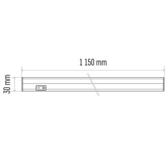 Podlinkové LED svítidlo LIGHT T5 bílá, šířka 115 cm 7