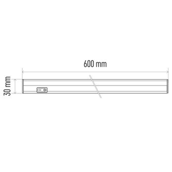 Podlinkové LED svítidlo LIGHT T5 bílá, šířka 60 cm 8