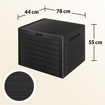 Zahradní box LILLE antracitová 15