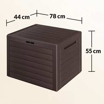 Zahradní box LILLE hnědá 11