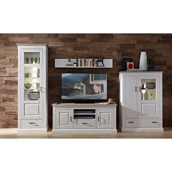 Vitrína LIMA 01 pinie/bílá 1