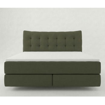 Postel boxspring LIMONE olivová, 140x200 cm 3