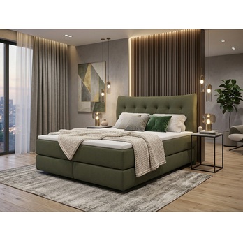 Postel boxspring LIMONE olivová, 180x200 cm 1