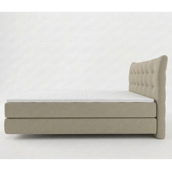 Postel boxspring LIMONE šedobéžová, 160x200 cm 3