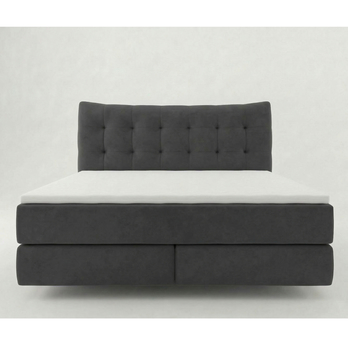 Postel boxspring LIMONE šedá, 180x200 cm 3