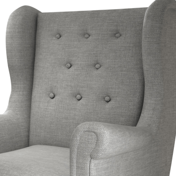 Křeslo LINA šedostříbrná 2