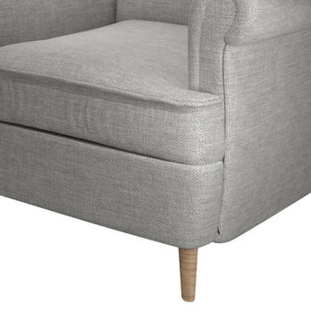 Křeslo LINA šedostříbrná 3