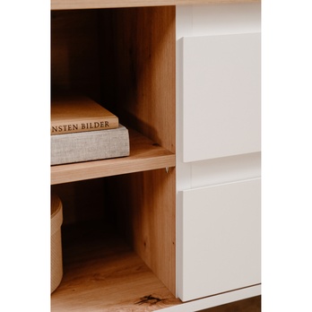 TV stolek LINZ dub artisan/bílá 6