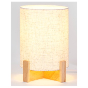 Stolní lampa LISA béžová/borovice 1