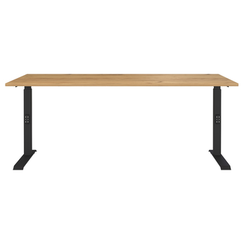 Pracovní stůl LISSABON 2 černá/dub navarra, šířka 180 cm 2