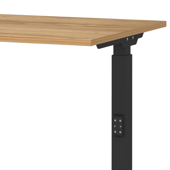 Pracovní stůl LISSABON 2 černá/dub navarra, šířka 120 cm 2