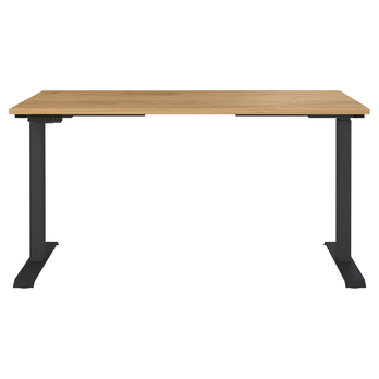 Pracovní stůl LISSABON černá/dub navarra, šířka 140 cm 1