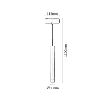 Závěsné svítidlo pro kolejnicový systém LITRACK LINE 70121 černá, LED, 5W, neutrální bílá 4