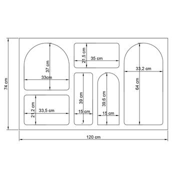 Regál LIVA bílá 7