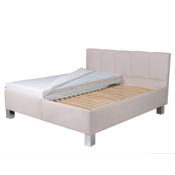 Postel s matrací LOCARNO béžová, 160x200 cm 4