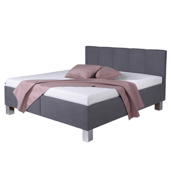 Postel s matrací LOCARNO šedá, 160x200 cm 2