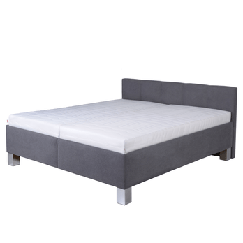 Postel s matrací LOCARNO šedá, 160x200 cm 1