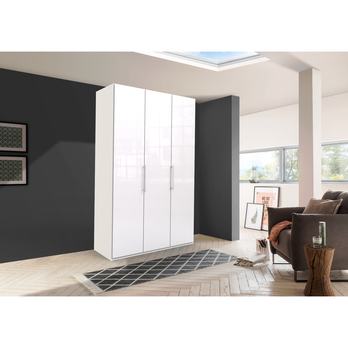 Šatní skříň LOFT 567 bílá lesklá, 2dvéřová 1