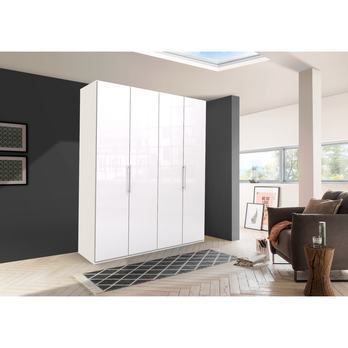 Šatní skříň LOFT 587 bílá lesklá, 2dvéřová 1