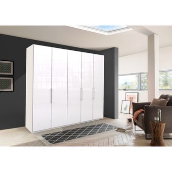 Šatní skříň LOFT 627 bílá lesklá, 3dvéřová 1