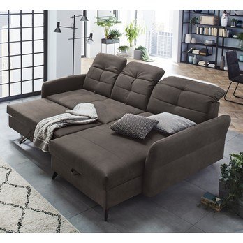 Sedací souprava LOFT tmavě hnědá 2
