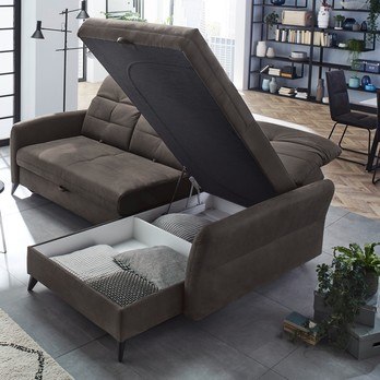 Sedací souprava LOFT tmavě hnědá 3