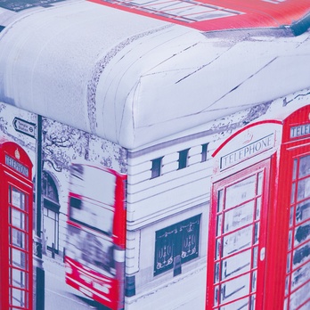 Taburet LONDON vícebarevná, šířka 76 cm 2