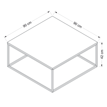 Konferenční stolek LONI antracitová 3